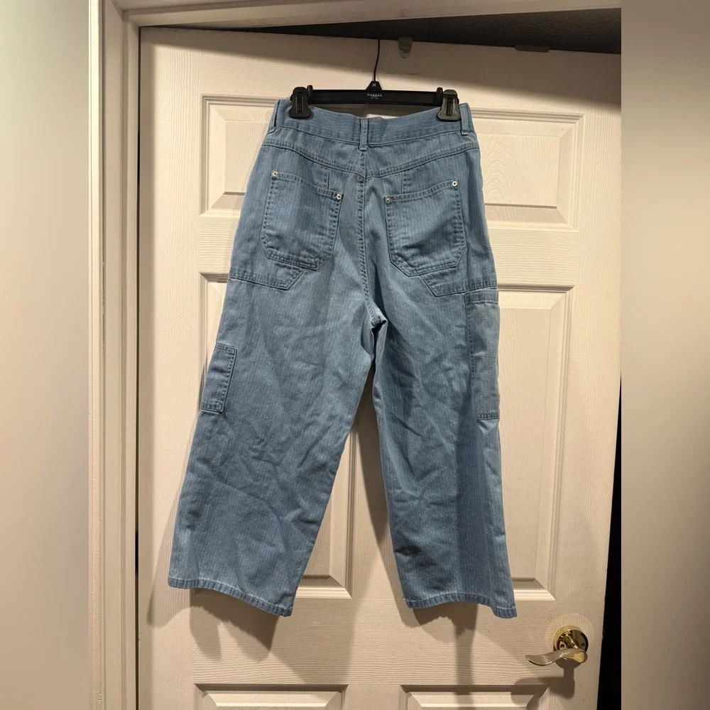 BDG Light Blue Straight Leg Cargo Jeans. Size W29. - Picture 4 of 5